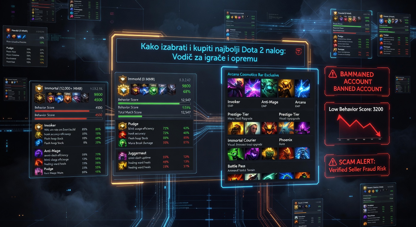 Kako izabrati i kupiti najbolji Dota 2 nalog: Vodič za igrače i opremu