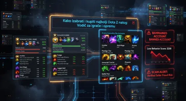 Kako izabrati i kupiti najbolji Dota 2 nalog: Vodič za igrače i opremu